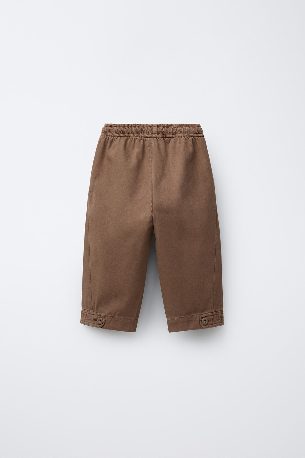 ZARA БРЮКИ BAGGY СО ШНУРКОМ, КОРИЧНЕВЫЙ