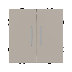 Механизм выключателя двухклавишный непроходной LED SWT-NOBE-MK02-SFPL-L-CA (230V, 10A) (Arlight, -) 059417