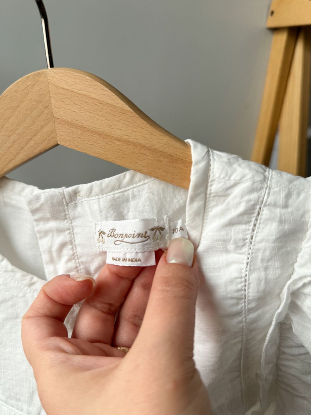 Хлопковая блузка Bonpoint, 140