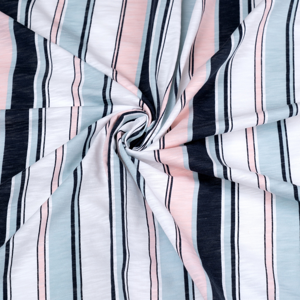 Флам с рисунком, 100% хлопок, 165 гр/м2, белый/т.синий (20176)