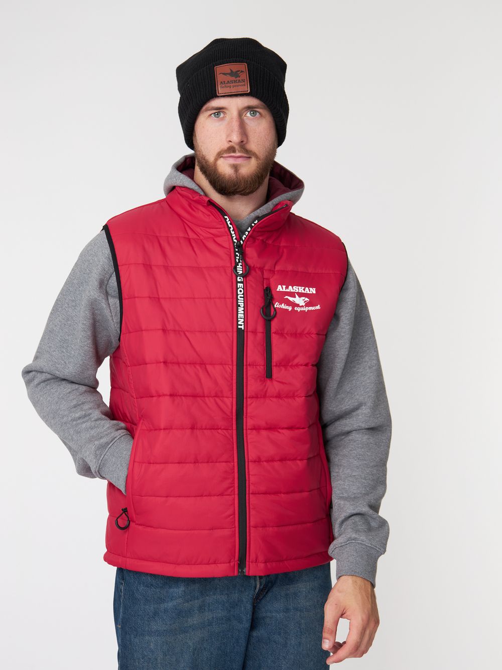 Жилет Alaskan Juneau Vest Red   S утепл.стеганый