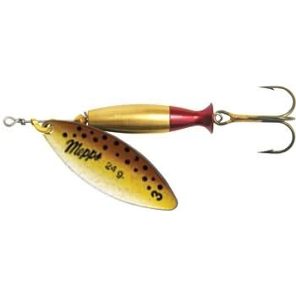 Блесна вращающаяся Mepps AGLIA LONG HEAVY, 1, Gold/Brown