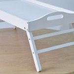 Столик для завтрака в постель, 52х31х24, Lazy Sunday, стол для ноутбука, поднос, деревянный, для кухни, белый, Dipriz