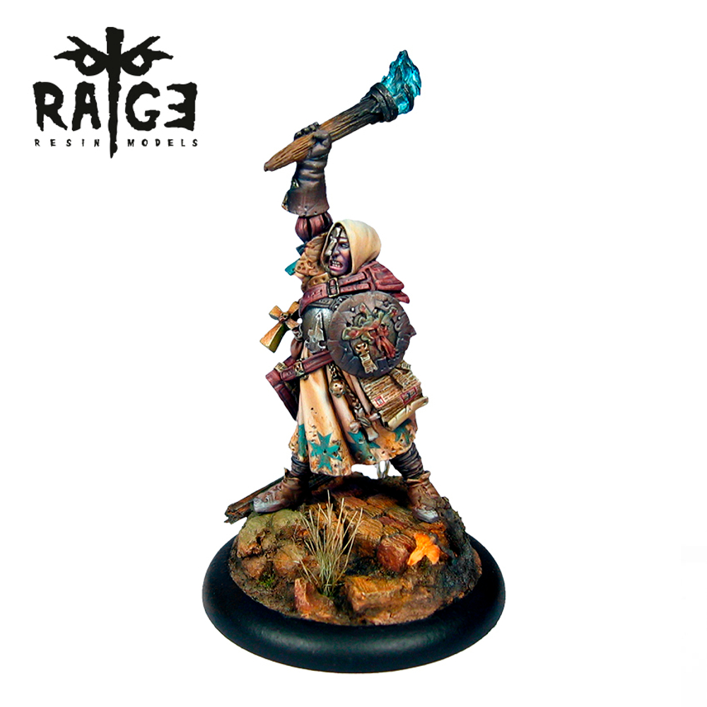 Миниатюра Rage Resin Miniatures - Jesilious, Flame of Pain - 35MM