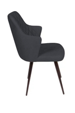 Стул поворотный на 360 градусов Hunt ромб, бархат 03 / чёрный конус