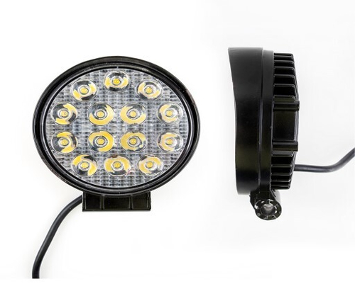 Фара светодиодная дополнительная 14 SMD 42W, 10-30V, 16*3W 112*112*47 мм дальний (Nord Yada)