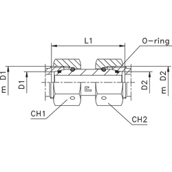 Соединение PNN DL42 52х2 DS38 52х2