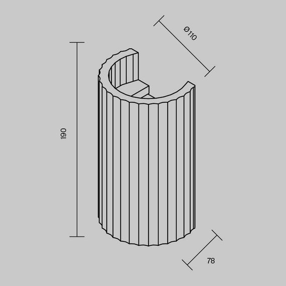 Бра Maytoni Technical C124WL-GU10-02-W
