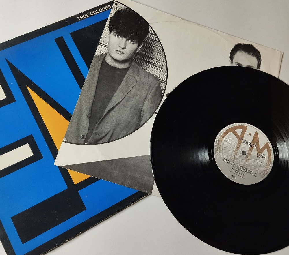Винтажная виниловая пластинка LP Split Enz True Colours (Holland 1980) Shark Attack
