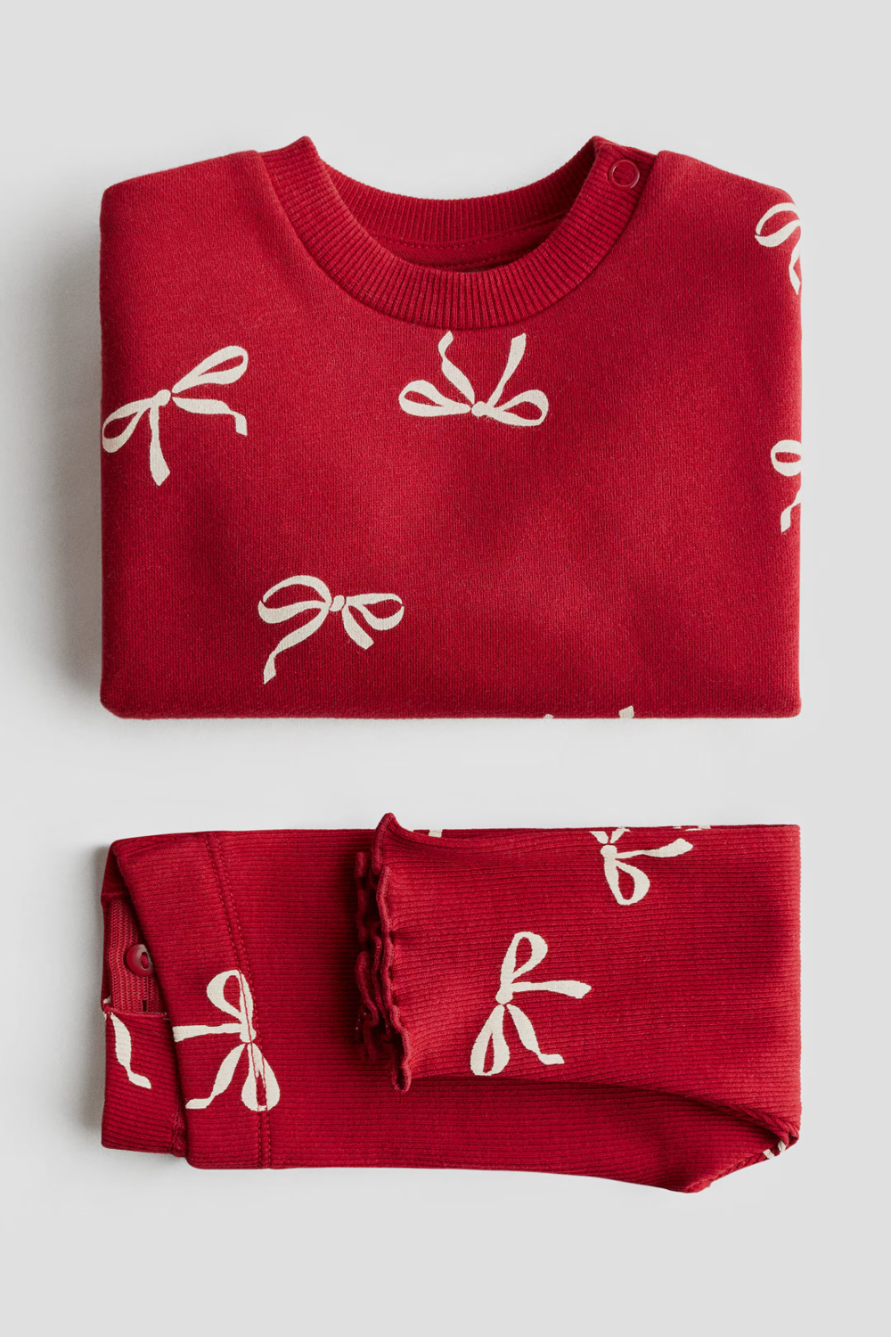 H&M Комплект из толстовки и легинсов, красный