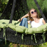 Подвесное кресло-качели (подушка в комплекте) Besta Fiesta CARTAGENA (без каркаса), черный