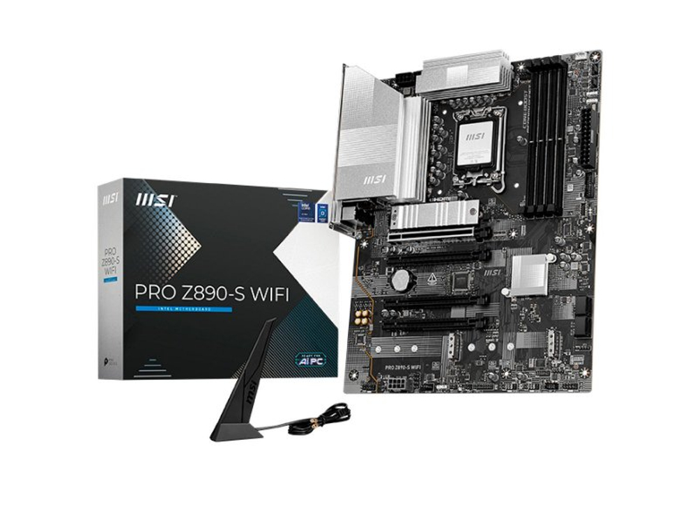 Материнская плата MSI Pro Z890-s Wifi Z890, Socket LGA 1851, Intel Z890, ATX, RTL