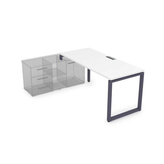 СТЛ-О.996 Стол рабочий прямолинейный, три опоры - левый (2000*900*750)