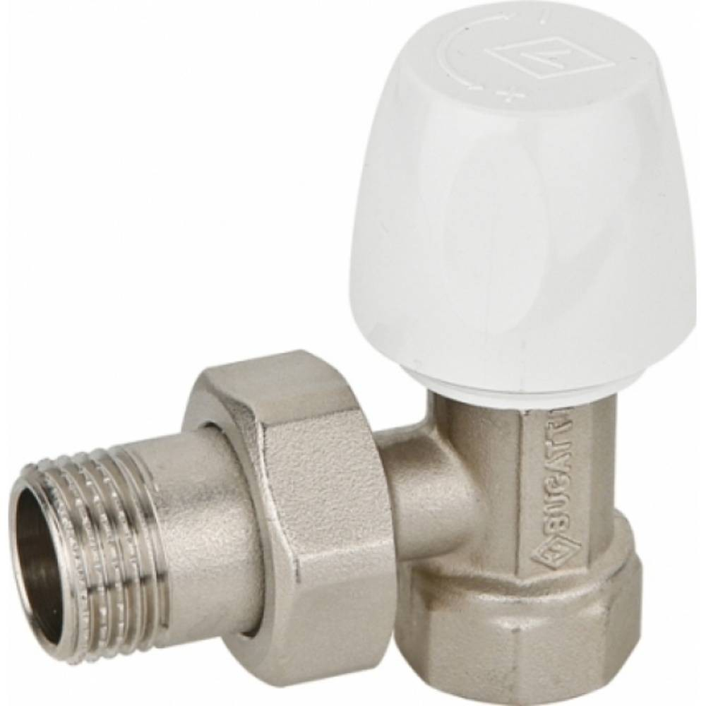 Вентиль BUGATTI обратный угловой НВ 1/2" DALLAS с разъёмным соединением, серия 8807