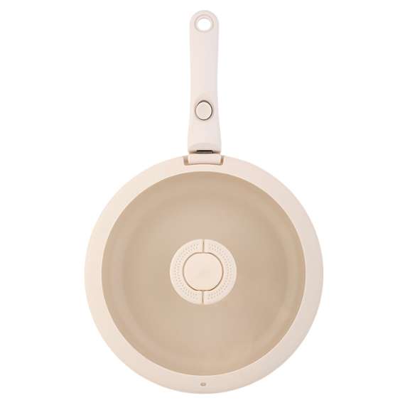 Набор посуды для приготовления со съемной ручкой smart ceramic, 7 предметов, молочный