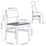 Стул - SKANSNÄS/SKANSNAS /IKEA /ИКЕА/СКАНСЕНА, 78х47х42 см, светло-коричневый
