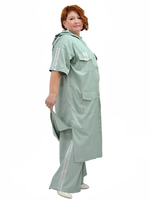 Удлинённая рубашка из тенсела Полынь