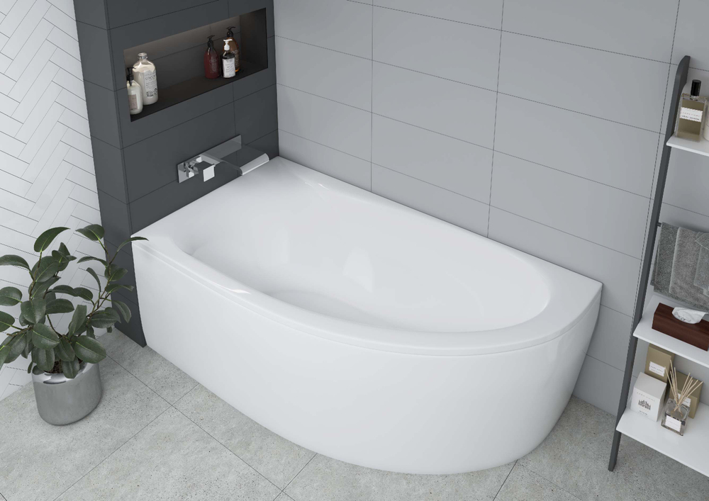 Акриловая ванна Aquatek (Акватек) Дива 150x90 L, с каркасом