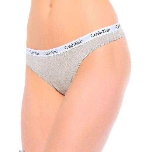 Женские трусы стринги серые Calvin Klein Women Carousel