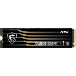 SSD диск Твердотельный накопитель SSD MSI 1TB PCIe 4.0 NVMe M.2 SPATIUM M480 PRO