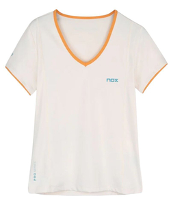 Женская теннисная футболка NOX Pro T-Shirt - vanilla ice