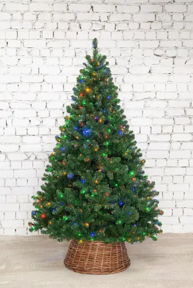 Искусственная елка Звездная 210 см., 504 мульти+теплых белых LED ламп, мягкая хвоя, ЕлкиТорг (189210)