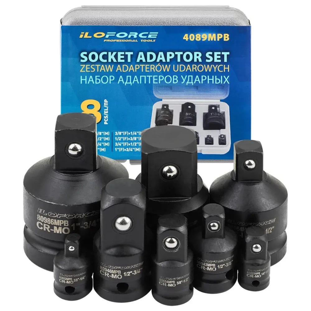 Адаптеры ударные, набор 8пр. ILOforce IF-4089MPB