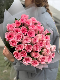 Букет из 35 роз Мандала 60см Акция