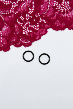 Кольцо, регулятор, крючок для бюстгальтера чёрный 0,6-2 см