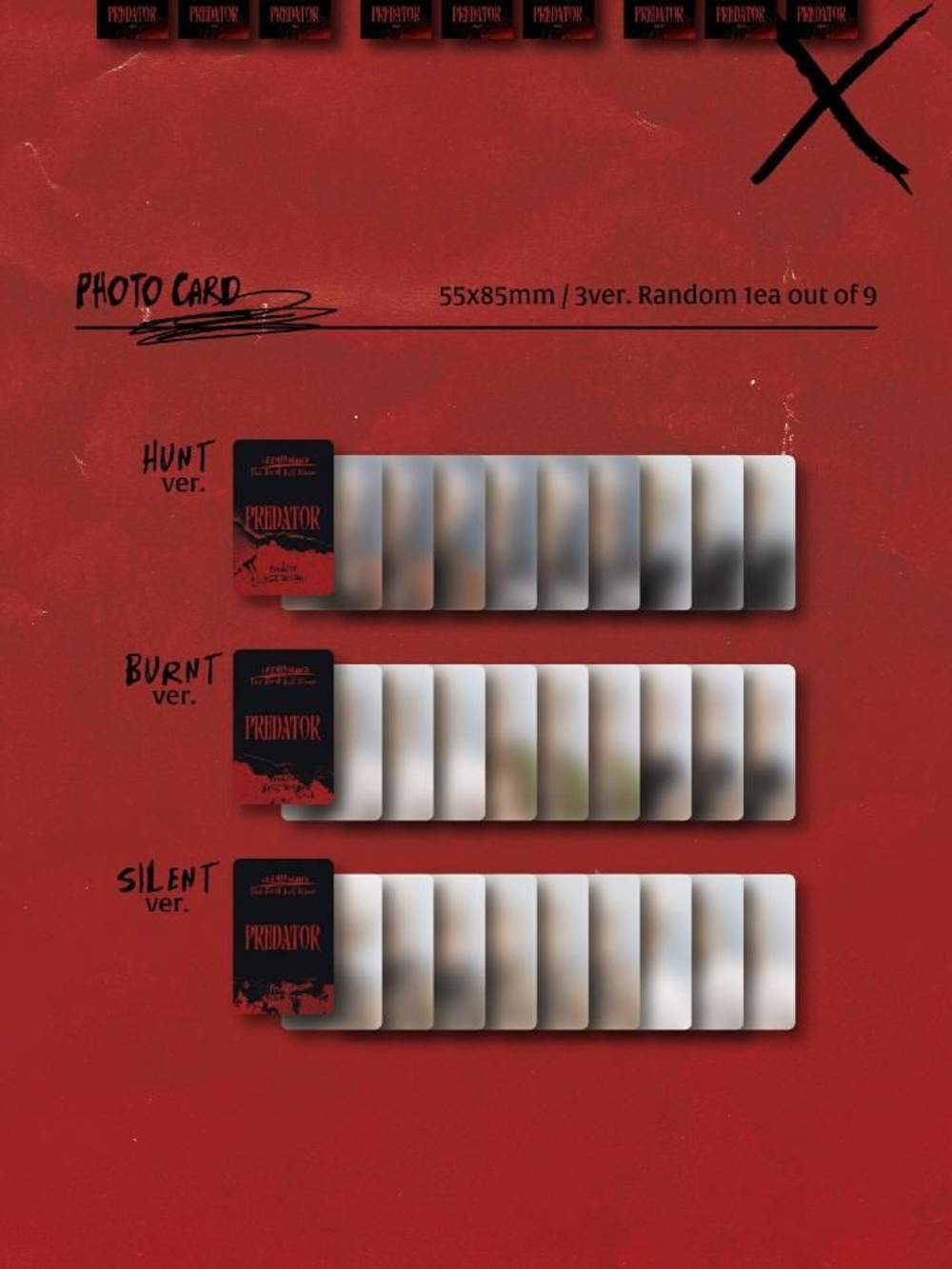 Альбом LEE GI KWANG - Predator 1st Album 3 Version SET
