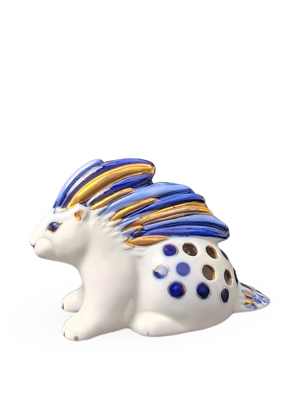 Фарфоровая статуэтка (карандашница) Дикобраз, ЛФЗ