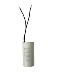 Пусковой конденсатор CBB60 6 мкФ+/-5% 450 цилиндрический, в пластиковом корпусе с гибким кабельным выводом