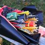 Букет сухоцветов и свечей для Ведьмочки 60х40 см