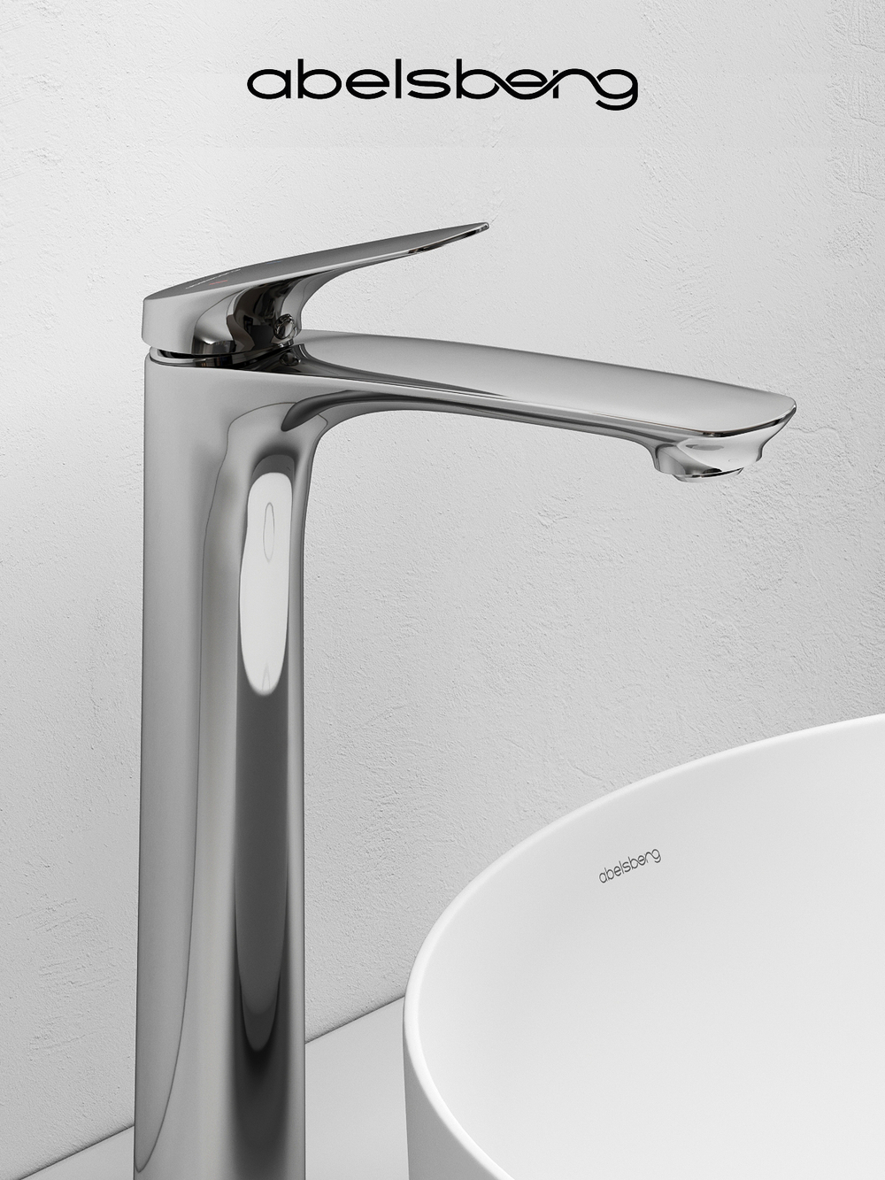 Смеситель для раковины Abelsberg Perfecta INF60102CH высокий, глянцевый хром