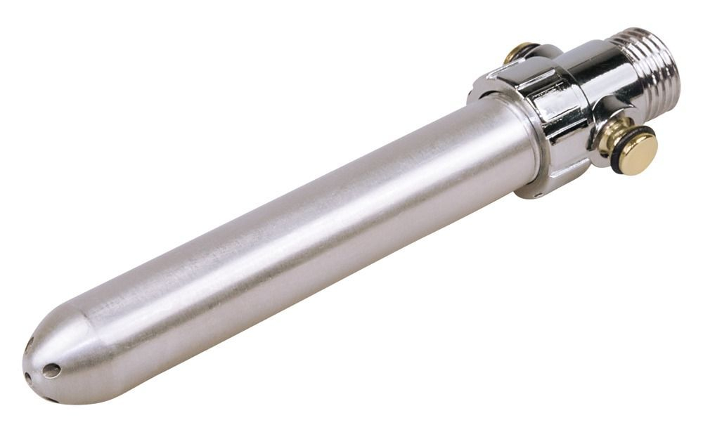 Алюминиевая насадка для анального душа Total Splash (Цвет: серебристый)