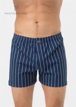 Трусы мужские семейные для больших мужчин Pantelemone PMBB-420, полоса темно-синяя