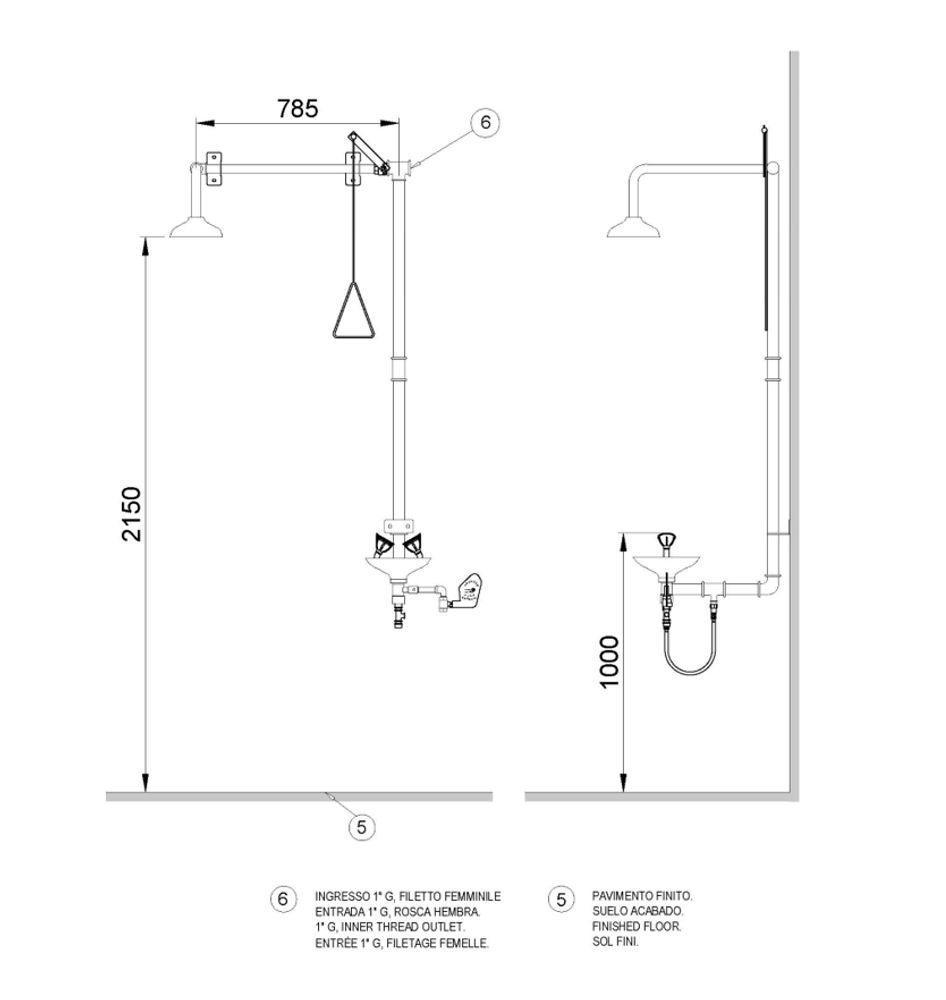 Аварийная система нерж. сталь BOCCHISF SC740 зеленый