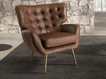 Кресло Angel Cerda Chester 5165 из темно-коричневой кожи