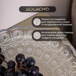 Фруктовница-конфетница Слон индийский - 5 Бронза