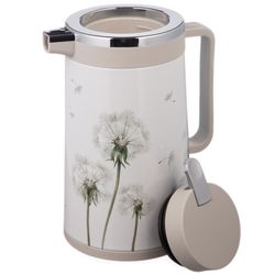 ТЕРМОС СО СТЕКЛЯННОЙ КОЛБОЙ, 950 МЛ, КРЫШКА С КЛАПАНОМ, СЕРИЯ "DANDELION", СОХРАНЯЕТ ТЕМП-РУ. ДО 24Ч