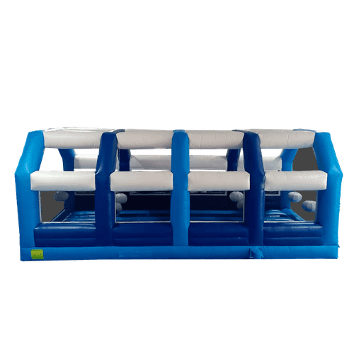 Коммерческая надувная полоса препятствий «Конструктор» 50*4,5*4 м