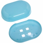 Набор банный дорожный 4шт «Bon voyage - Nice family», (мочалка, футляр 2шт, расческа), микс 3 цвета, 20*16*7 см