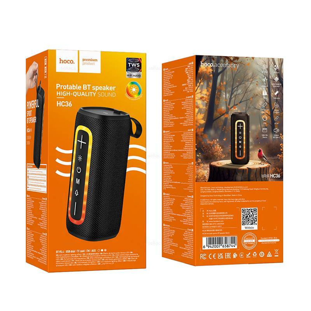Колонка - Bluetooth HOCO HC36 (черный)