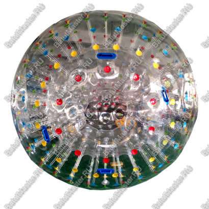 Гидро/аква зорб ТПУ с цветными держателями, диаметр 2.1 м