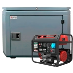 Генератор бензиновый SUNREKA G10000EAX с кожухом Geon 1200 RAL 7024