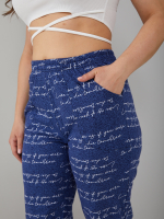 Бриджи Д-16Х/темныйджинс-надпись