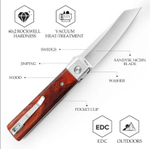 Складной туристический нож TRIVISA Dolphin-F Higonokami клинок 14C28N рукоять Rosewood (коричневый)