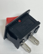 Рокерный (ON-OFF) выключатель, мини, прямоугольная, красная клавиша, TG (1 шт.)