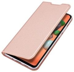 Чехол книжка-подставка Dux Ducis с магнитом для Xiaomi Redmi Note 10 Pro (Розовое золото)