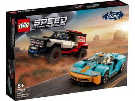 Конструктор Lego Speed Champions Ford GT Heritage Edition and Bronco R, 76905